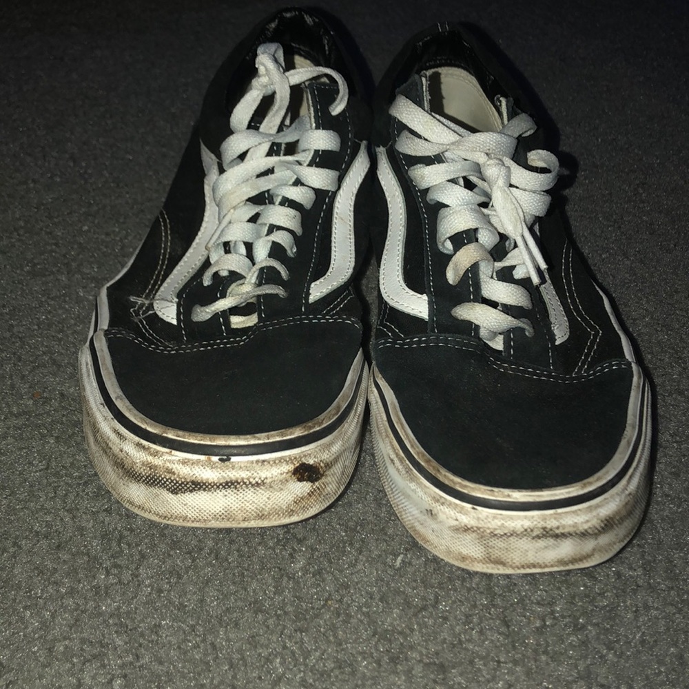 mens black old skool vans size 11